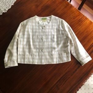 Esprit linen cropped jacket